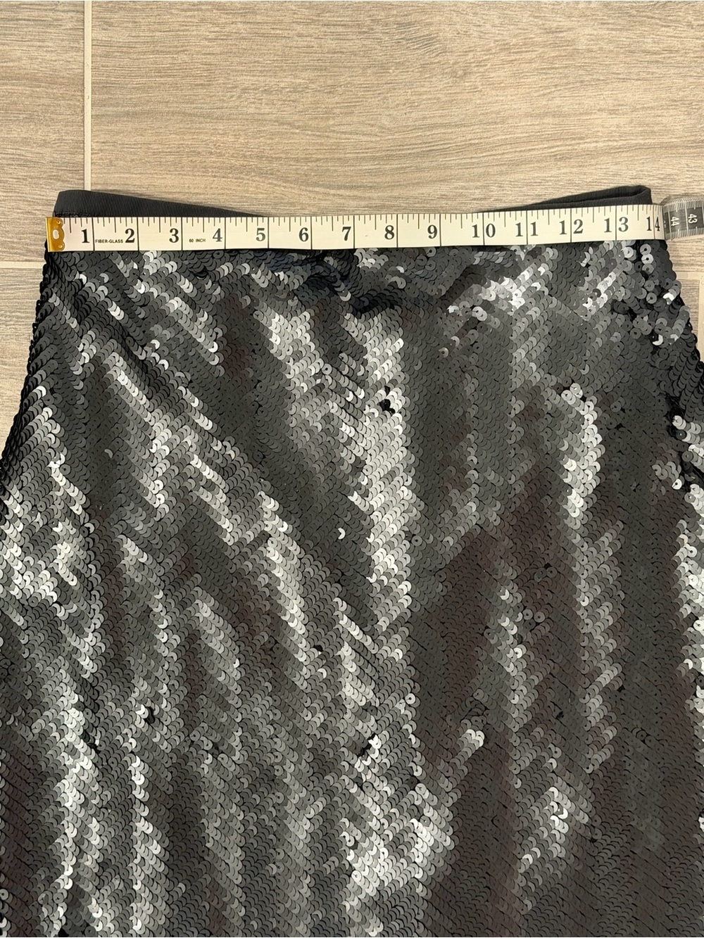 NWT! J. Crew Midnight Sequin Herringbone Pencil Skirt. Size 8. - Picture 7 of 12